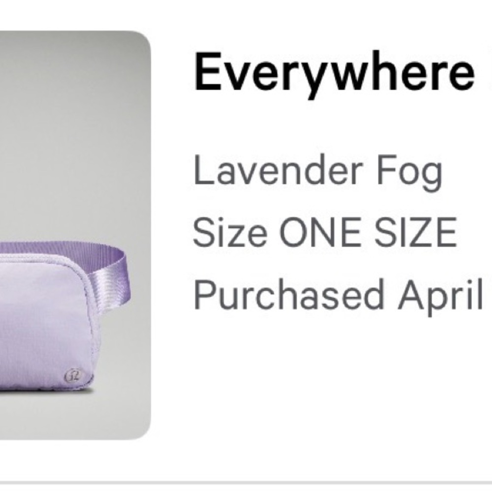 Lavender Everywhere Belt Bag